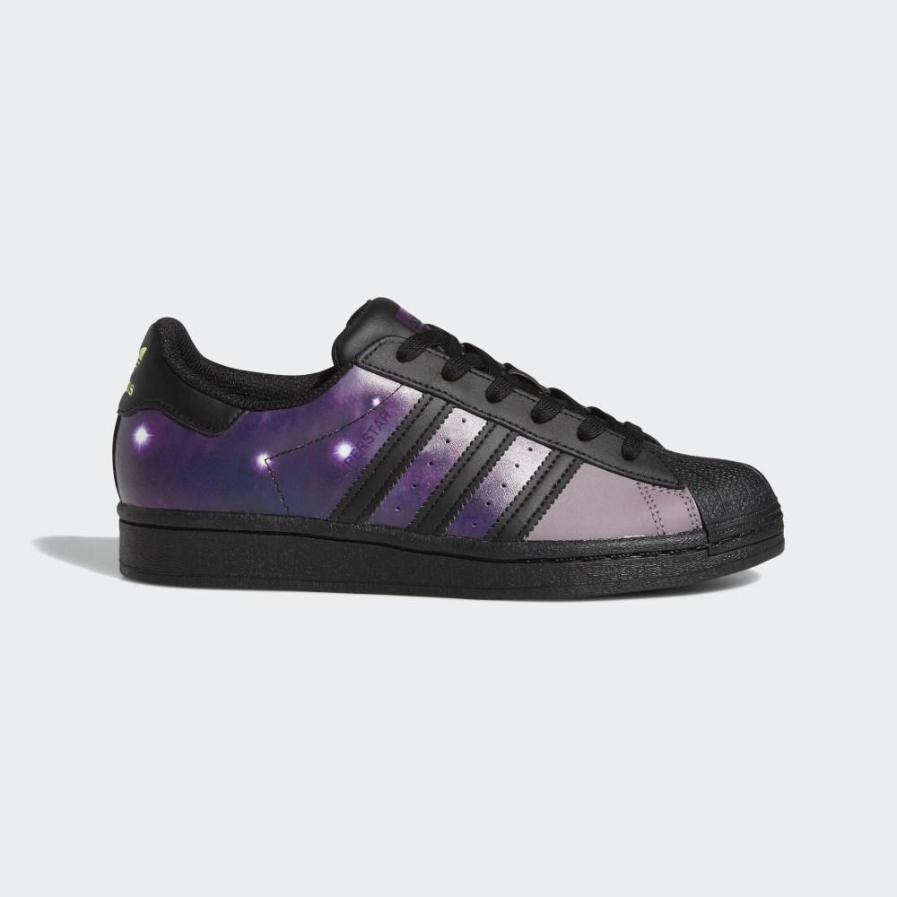 Adidas Boys' Superstar Originals Shoes Black/Purple Ireland FW2644